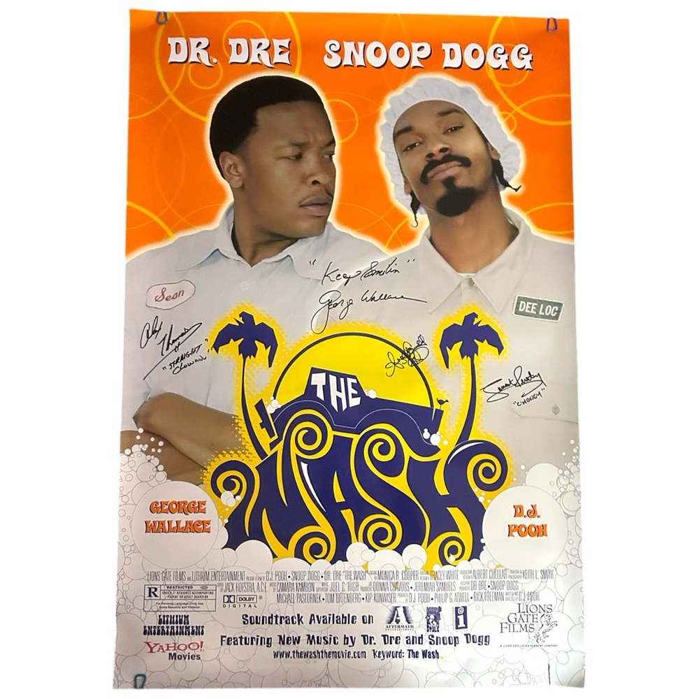 The Wash 2001 Autographed Movie Promo Poster